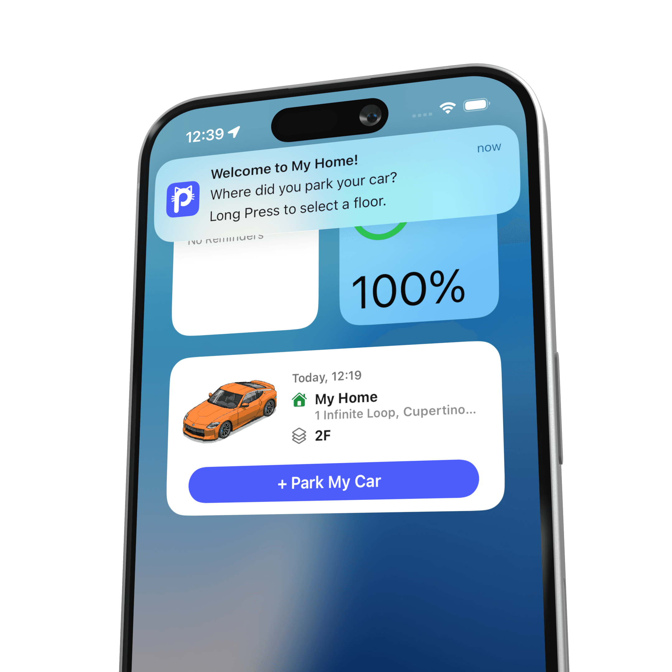 Puurfect Parking app screens